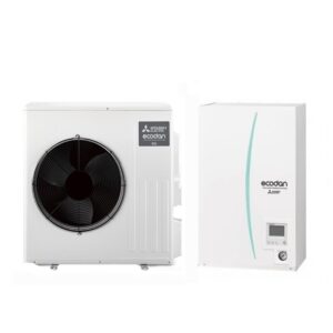 Pompa ciepła Eco Inverter Mitsubishi SUZ-SWM80VA 8kW z jednostką wewnętrzną Ecodan Hydrobox EHSD- VM9D